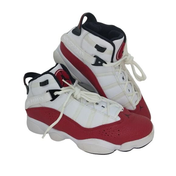Nike Air Jordan 6 Rings Mens NEW White w/Red Accents - sz. 7 1/2 main image 4